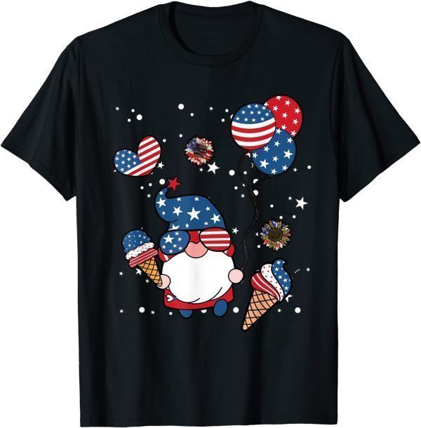 4th of July 2022 Gnomes Patriotic Gnome American Flag 2022 Shirt