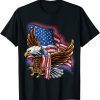 4th of July Bald Eagle Patriotic Stars Stripes American Flag 2022 Shirt