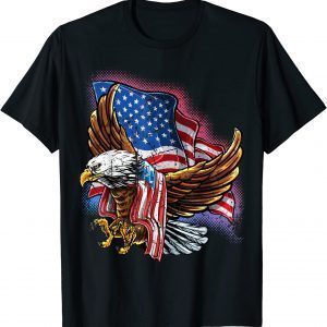 4th of July Bald Eagle Patriotic Stars Stripes American Flag 2022 Shirt