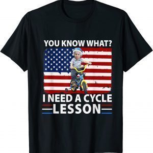 4th of July Biden bike accident i need a cycle lesson 2022 Shirt