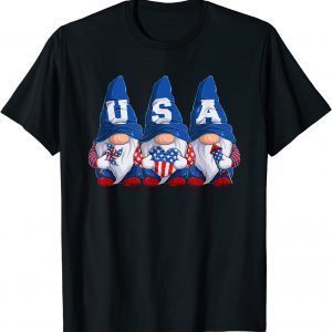 4th of July Gnomes America Independence Day Patriot USA 2022 Shirt