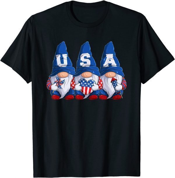 4th of July Gnomes America Independence Day Patriot USA 2022 Shirt