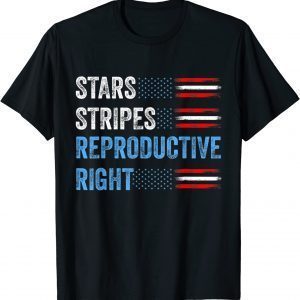 4th of July Stars Stripes and Reproductive Rights Patriotic T-Shirt