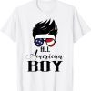 All American Boy 4th of July Sunglasses USA Flag 2022 Shirt