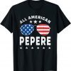 All American Pepere 4th Of July Sunglasses And Stars T-Shirt