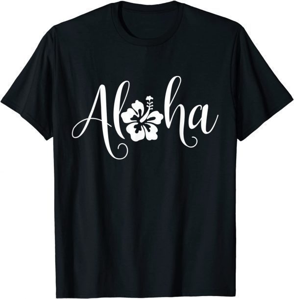 Aloha Hawaiian Hibiscus Flower Surfer Maui Kauai Hawaii 2022 Shirt