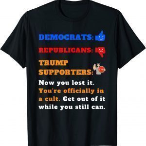 Anti-Trump Cult Political Tee for Democrats Liberals T-Shirt