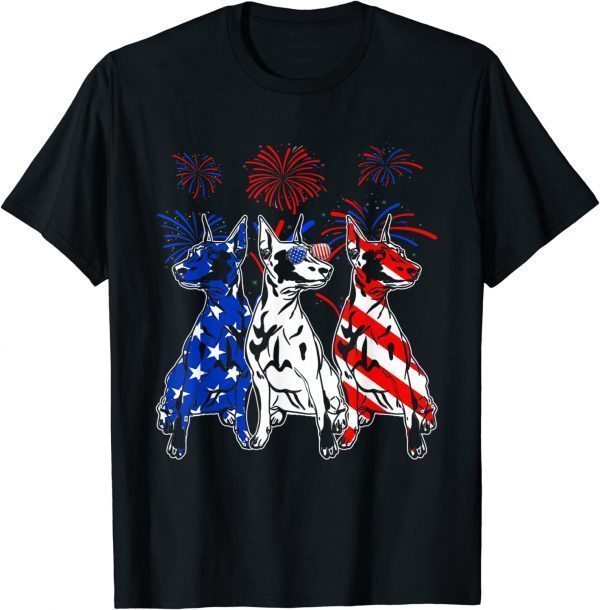 Awesome Doberman Dog American Flag 4th Of July Classic Shirt