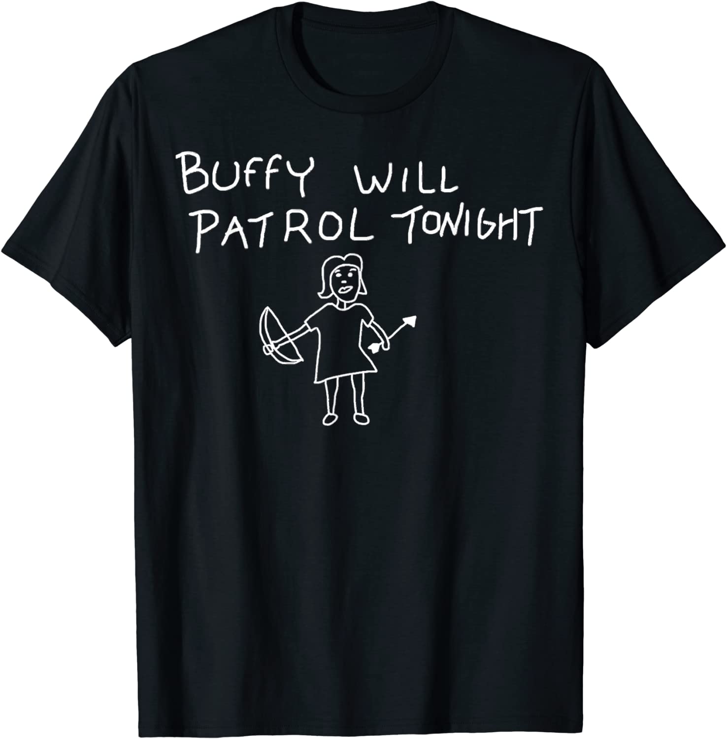BUFFY WILL PATROLS TONIGHT ON BLACK Classic Shirt