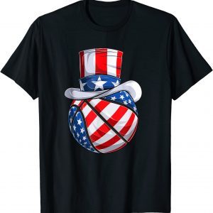 Basketball Uncle Sam Hat 4th of July US Flag 2022 Shirt