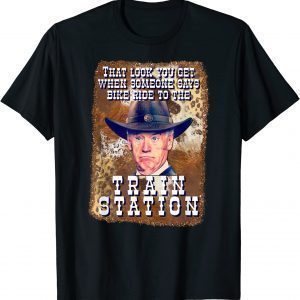 Biden Bicycle Crash Train Wreck USA RIDIN With Biden Falling 2022 Shirt