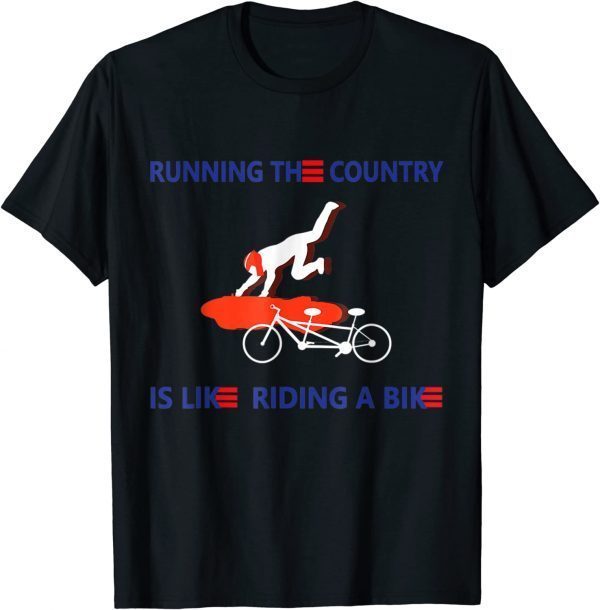 Biden Bike Bicycle Falls Off Merry 4th Of July Classic Shirt