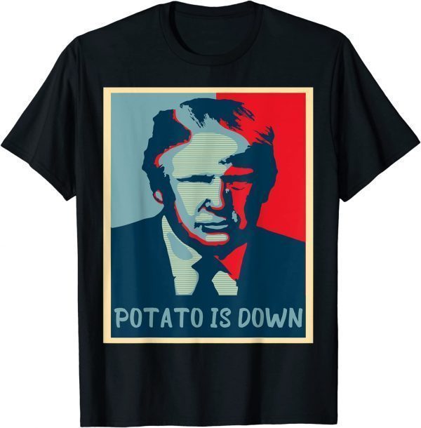 Biden Bike Bicycle Trump Potato is Down Biden Falls off Bike Classic Shirt