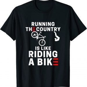 Biden Falling Off His Bicycle Biden Falls Off Bike Meme 2022 Shirt