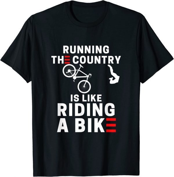 Biden Falling Off His Bicycle Biden Falls Off Bike Meme 2022 Shirt