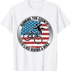 Biden Falling Off His Bicycle Meme Vintage Bike Fall 2022 Shirt