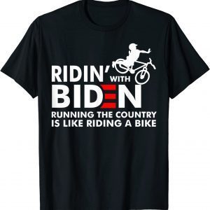 Biden Falling Off His Bicycle Riding with Biden Bike Classic Shirt