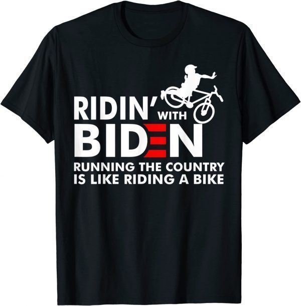 Biden Falling Off His Bicycle Riding with Biden Bike Classic Shirt