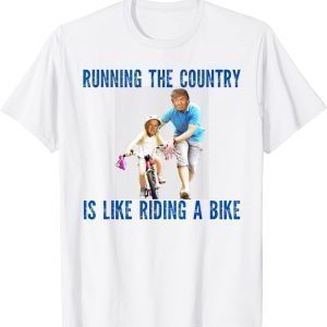 Biden Falls Off Bike Joe Biden Falling Off His Bicycle 2022 Shirt