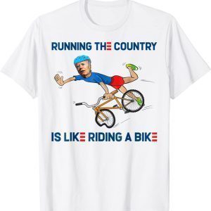 Biden falling off bicycle Bike Fall Joe Biden Classic Shirt