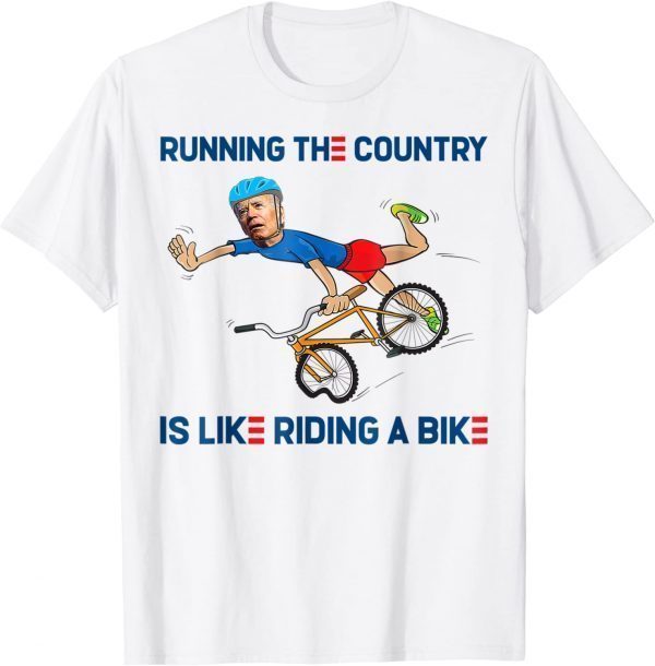 Biden falling off bicycle Bike Fall Joe Biden Classic Shirt