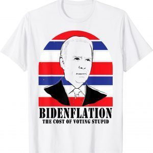 BidenFlation The Cost Of Voting Stupid, Anti Biden 4th July Classic Shirt