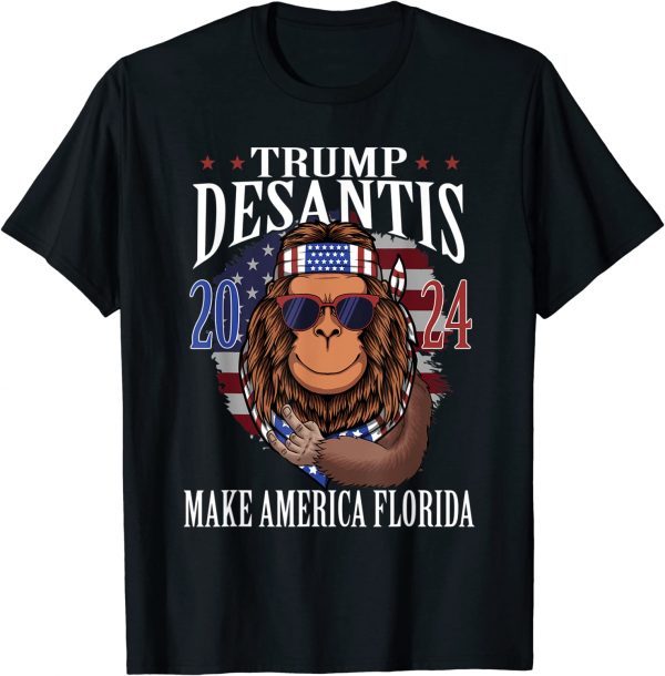 Bigfoot Support Trump DeSantis 2024 Make America FloridBigfoot Support Trump DeSantis 2024 Make America Florida Classic Shirta Classic Shirt