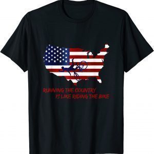 Bike Bicycle Running The Country Is Like Riding A Bike Joe Biden Classic Shirt