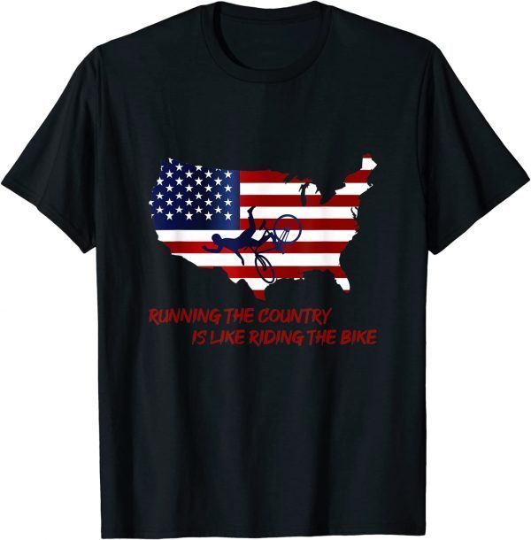 Bike Bicycle Running The Country Is Like Riding A Bike Joe Biden Classic Shirt