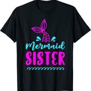 Birthday Mermaid Sister Matching Family T-Shirt