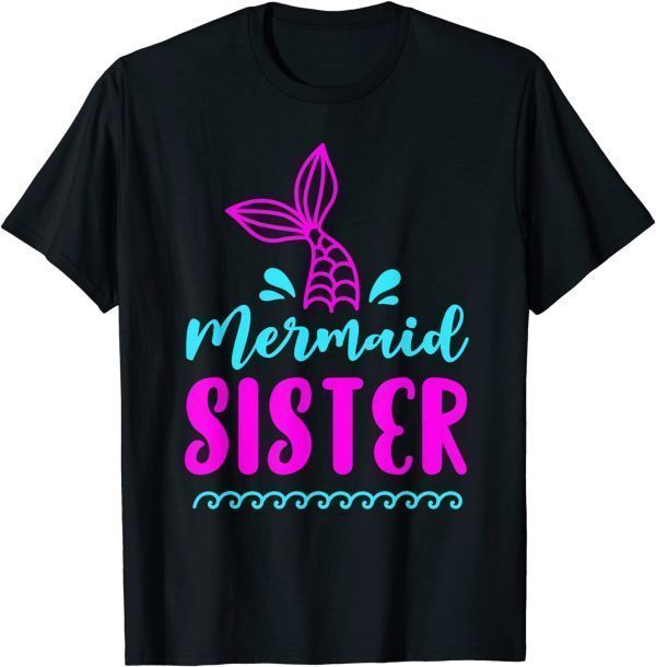 Birthday Mermaid Sister Matching Family T-Shirt