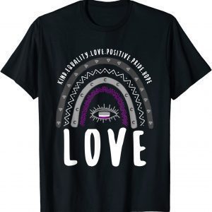 Boho Rainbow Love Ace Pride 2022 T-Shirt
