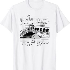 Bridge With Math Equations , Civil Engineering 2022 Shirt