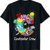 C Is For Team Counselor Crew Back To School Leopard Tie Dye 2022 Shirt