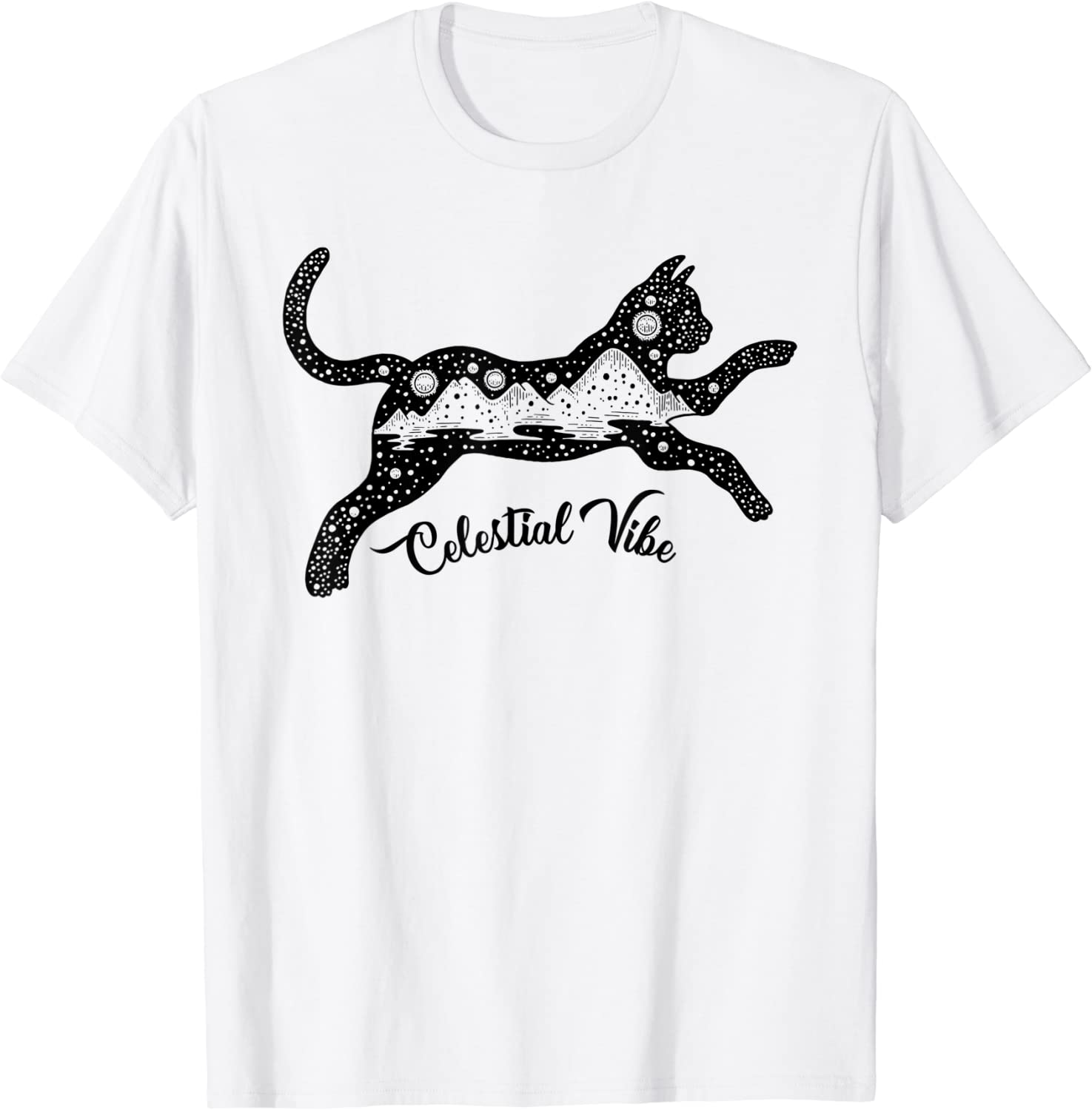 Celestial Vibe Cute Cat Cosmic Astrology 2022 Shirt