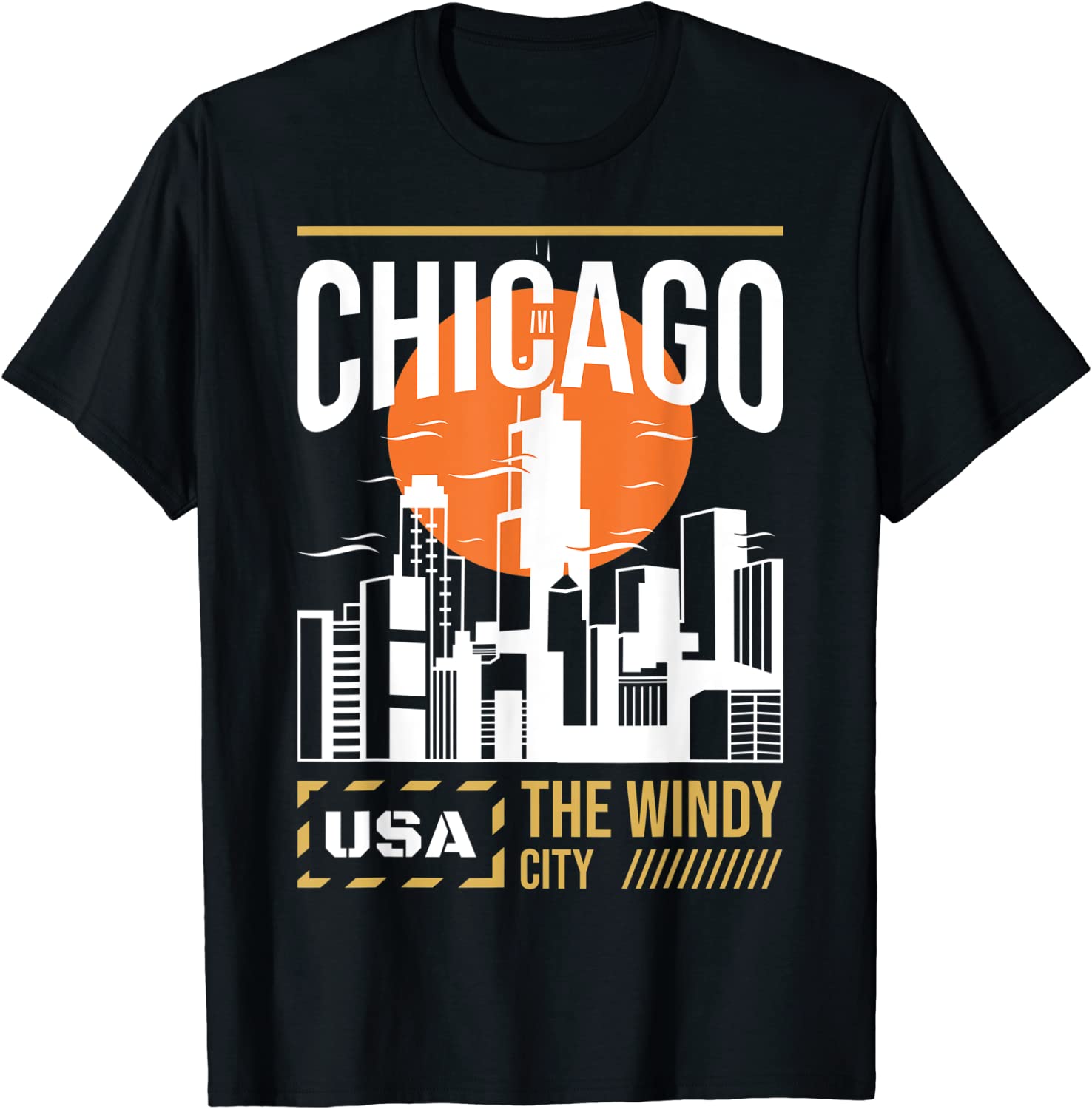 Chicago Vacation Holiday USA Flag Classic Shirt