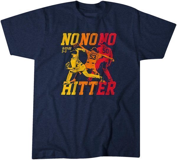Christian Javier, Hector Neris, & Ryan Pressly: The Houston No-Nos 2022 Shirt