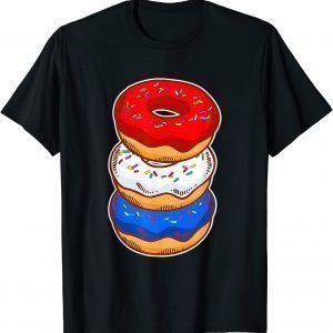 Cute American Donut Pastry Lover Baking 4th of July Doughnut Classic Shirt
