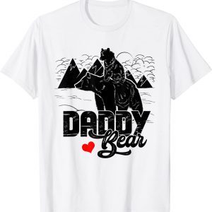 Daddy Bear Cute Baby Cub Papa Dad A Pops Father's Day Cool T-Shirt