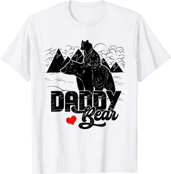 Daddy Bear Cute Baby Cub Papa Dad A Pops Father's Day Cool T-Shirt