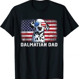 Dalmatian Dad American Flag Father's Day 2022 Shirt