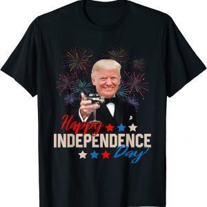 Donald Trump Happy 4th Of July American Flag Fireworks 2022 Shirt