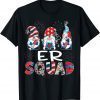 ER Squad Gnomes USA Flag 4th Of July Pride Nurse Stethoscope Classic Shirt