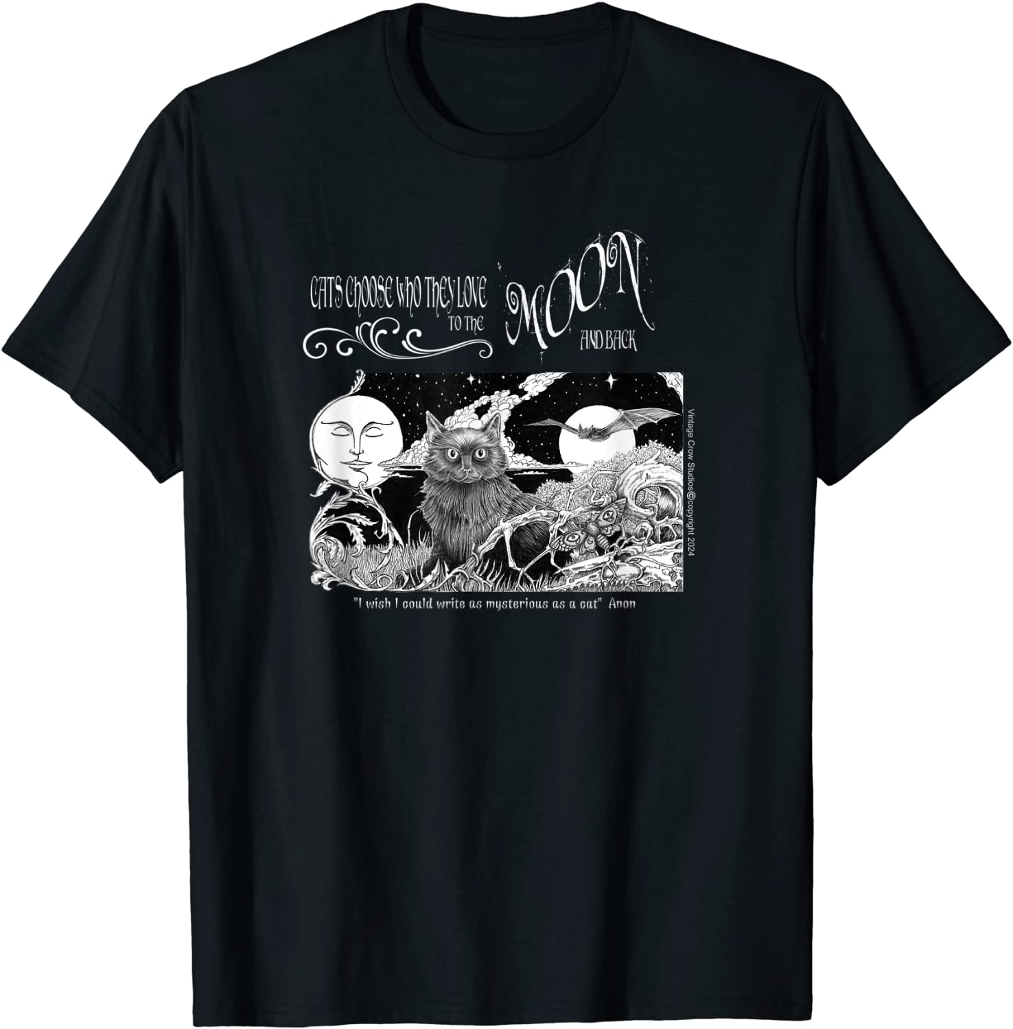 Ezekiell Crowe's Moon and Back Black Cat 2022 Shirt