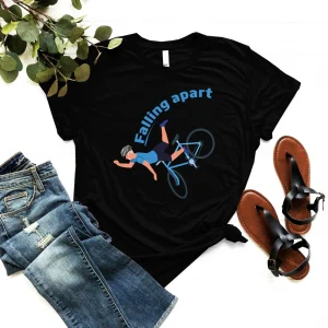 Falling Apart Biden Falling Off The Bike Riding Bicycle 2022 Shirt