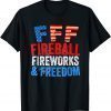 Fireball Fireworks Freedom 4th July American Flag 2022 Shirt
