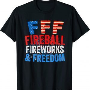 Fireball Fireworks Freedom 4th July American Flag 2022 Shirt