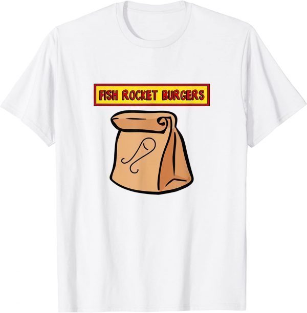 Fish Rocket Burgers Paper Bag Sack Family Show 2022 Shirt
