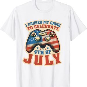 Gamer 4th Of July American Flag Gaming 2022 Shirt