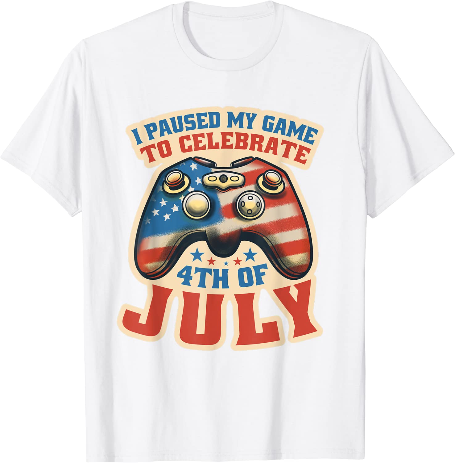Gamer 4th Of July American Flag Gaming 2022 Shirt